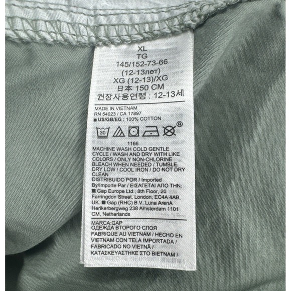 Gap Youth Kids Poplin Pull-On Elastic Waist Shorts – Palm Tree Print – Size XL‎ - Picture 10 of 11